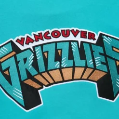 Men Mitchell & Ness Hoodies & Sweatshirts-There And Back Fleece Crew Vancouver Grizzlies