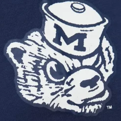 Men Mitchell & Ness Hoodies & Sweatshirts-There And Back Fleece Crew University Of Michigan
