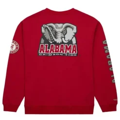 Men Mitchell & Ness Hoodies & Sweatshirts-There And Back Fleece Crew Current Logo University Of Alabama