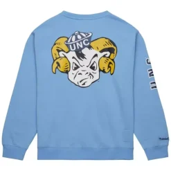 Men Mitchell & Ness Hoodies & Sweatshirts-There And Back Fleece Crew University Of North Carolina