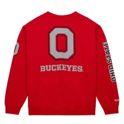 Men Mitchell & Ness Hoodies & Sweatshirts-There And Back Fleece Crew Ohio State