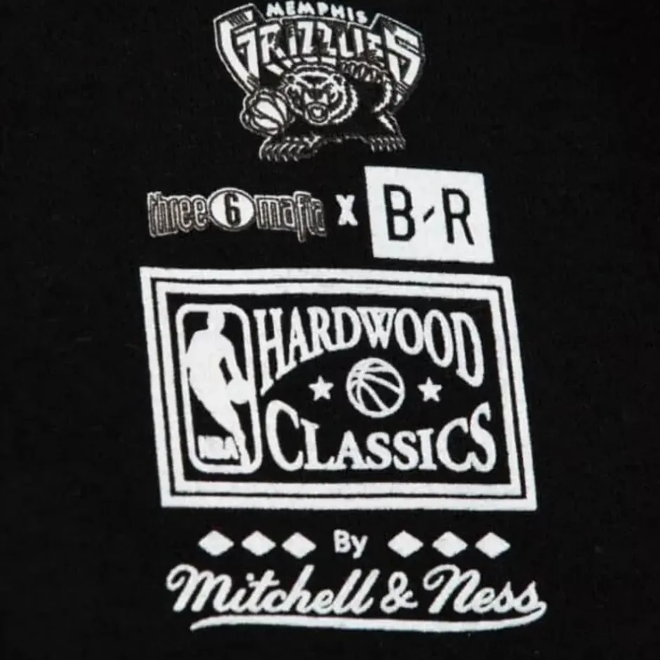 Men Mitchell & Ness Hoodies & Sweatshirts-Three 6 Mafia X Br Remix Hoody Memphis Grizzlies