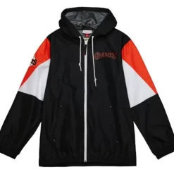 Men Mitchell & Ness Jackets & Outerwear-Throw It Back Full Zip Windbreaker San Francisco Giants