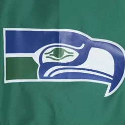Men Mitchell & Ness Jackets & Outerwear-Throw It Back Full Zip Windbreaker Seattle Seahawks