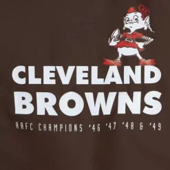 Men Mitchell & Ness Jackets & Outerwear-Throw It Back Full Zip Windbreaker Cleveland Browns