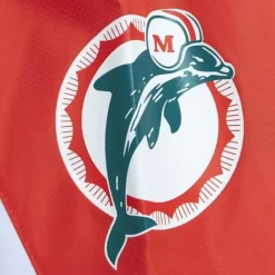 Men Mitchell & Ness Jackets & Outerwear-Throw It Back Full Zip Windbreaker Miami Dolphins