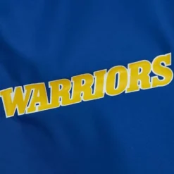 Men Mitchell & Ness Jackets & Outerwear-Throw It Back Full Zip Windbreaker Golden State Warriors