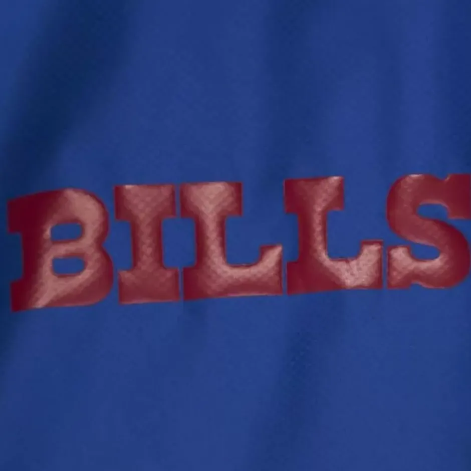Men Mitchell & Ness Jackets & Outerwear-Throw It Back Full Zip Windbreaker Buffalo Bills