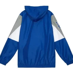 Men Mitchell & Ness Jackets & Outerwear-Throw It Back Full Zip Windbreaker Los Angeles Dodgers