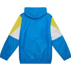 Men Mitchell & Ness Jackets & Outerwear-Throw It Back Full Zip Windbreaker Los Angeles Chargers
