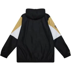 Men Mitchell & Ness Jackets & Outerwear-Throw It Back Full Zip Windbreaker New Orleans Saints