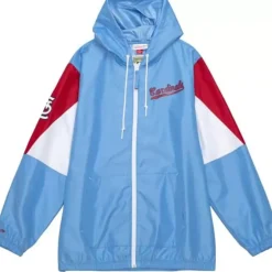 Men Mitchell & Ness Jackets & Outerwear-Throw It Back Full Zip Windbreaker St. Louis Cardinals
