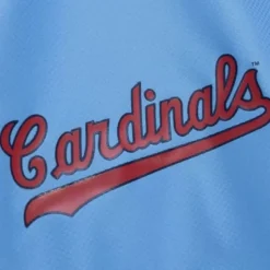 Men Mitchell & Ness Jackets & Outerwear-Throw It Back Full Zip Windbreaker St. Louis Cardinals