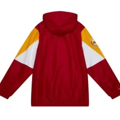 Men Mitchell & Ness Jackets & Outerwear-Throw It Back Full Zip Windbreaker Houston Rockets