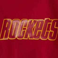 Men Mitchell & Ness Jackets & Outerwear-Throw It Back Full Zip Windbreaker Houston Rockets