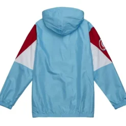 Men Mitchell & Ness Jackets & Outerwear-Throw It Back Full Zip Windbreaker Atlanta Braves
