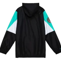 Men Mitchell & Ness Jackets & Outerwear-Throw It Back Full Zip Windbreaker Vancouver Grizzlies