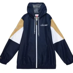 Men Mitchell & Ness Jackets & Outerwear-Throw It Back Full Zip Windbreaker Houston Astros