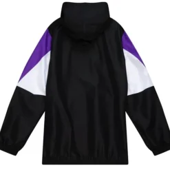 Men Mitchell & Ness Jackets & Outerwear-Throw It Back Full Zip Windbreaker Toronto Raptors