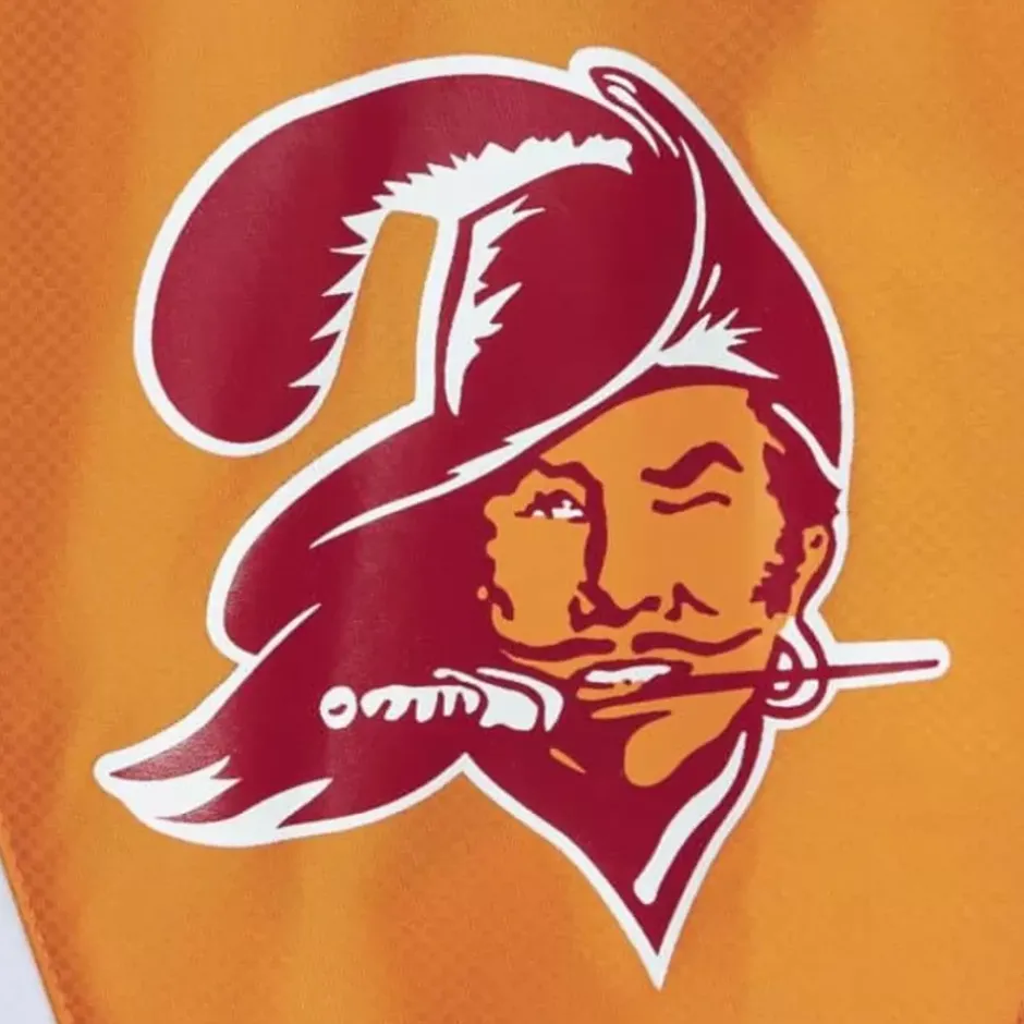 Men Mitchell & Ness Jackets & Outerwear-Throw It Back Full Zip Windbreaker Tampa Bay Buccaneers