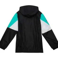 Men Mitchell & Ness Jackets & Outerwear-Throw It Back Full Zip Windbreaker San Antonio Spurs