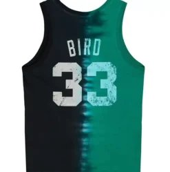 Men Mitchell & Ness T-Shirts & Tops-Tie Dye Cotton N&N Tank Boston Celtics Larry Bird