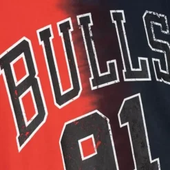 Men Mitchell & Ness T-Shirts & Tops-Tie Dye Cotton N&N Tank Chicago Bulls Dennis Rodman