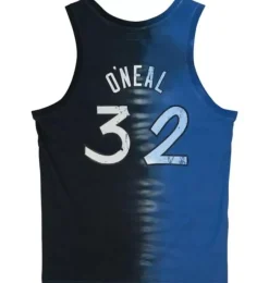 Men Mitchell & Ness T-Shirts & Tops-Tie Dye Cotton N&N Tank Orlando Magic Shaquille O'Neal