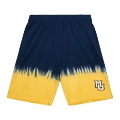 Men Mitchell & Ness Shorts-Tie Dye Shorts Marquette University