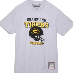Men Mitchell & Ness T-Shirts & Tops-Tigers Basketball Tee Grambling State University