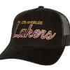 Mitchell & Ness Snapback-Times Up Trucker Los Angeles Lakers