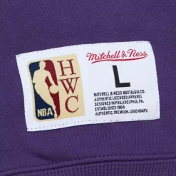 Men Mitchell & Ness Hoodies & Sweatshirts-Tonal Logo Heavyweight Fleece Los Angeles Lakers