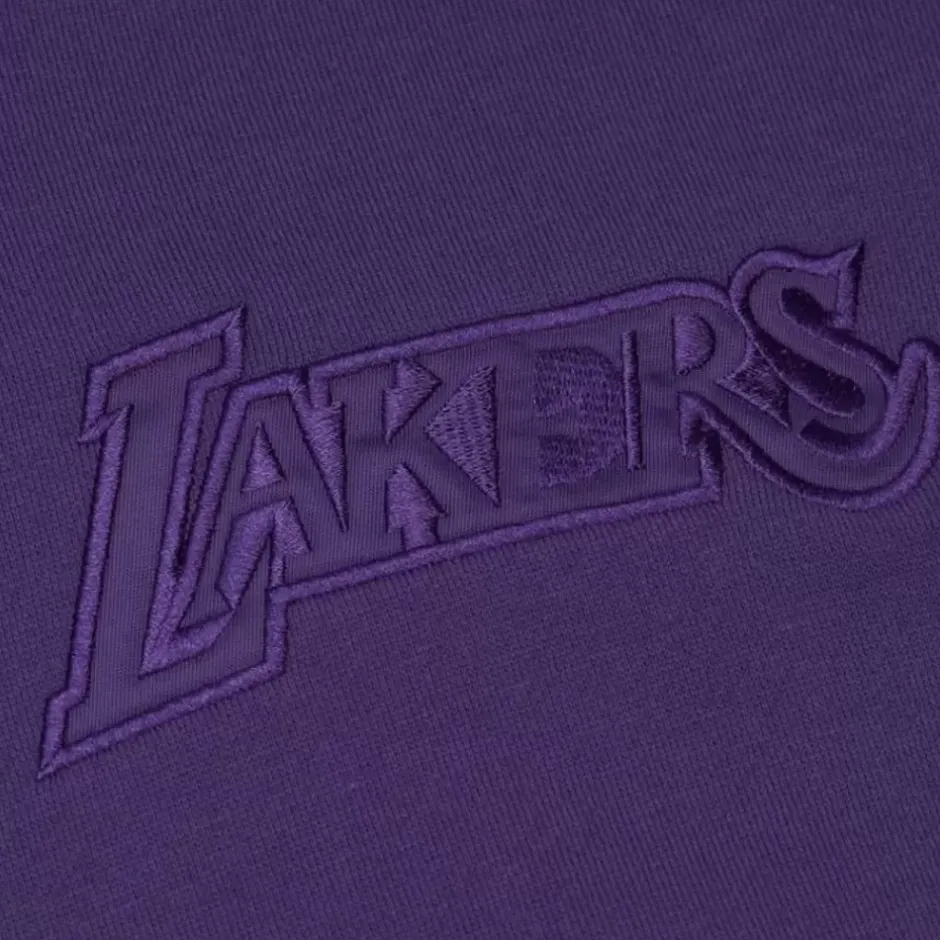 Men Mitchell & Ness Hoodies & Sweatshirts-Tonal Logo Heavyweight Fleece Los Angeles Lakers