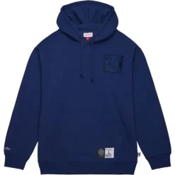 Men Mitchell & Ness Hoodies & Sweatshirts-Tonal Logo Heavyweight Fleece Current Logo New York Rangers