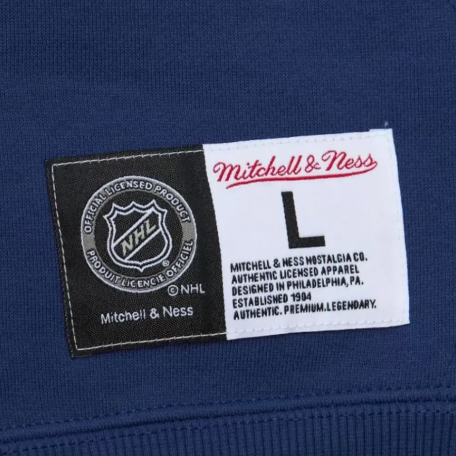 Men Mitchell & Ness Hoodies & Sweatshirts-Tonal Logo Heavyweight Fleece Current Logo New York Rangers