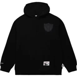 Men Mitchell & Ness Hoodies & Sweatshirts-Tonal Logo Heavyweight Fleece Oakland Raiders