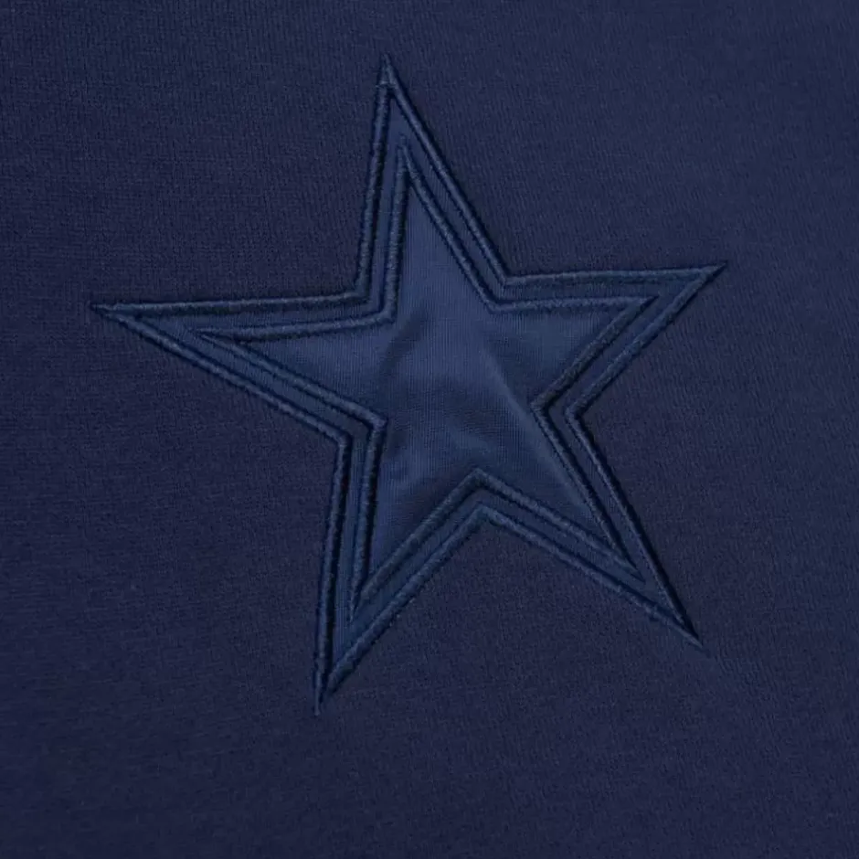 Men Mitchell & Ness Hoodies & Sweatshirts-Tonal Logo Heavyweight Fleece Dallas Cowboys