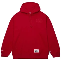 Men Mitchell & Ness Hoodies & Sweatshirts-Tonal Logo Heavyweight Fleece San Francisco 49Ers
