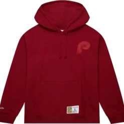 Men Mitchell & Ness Hoodies & Sweatshirts-Tonal Logo Heavyweight Fleece Philadelphia Phillies