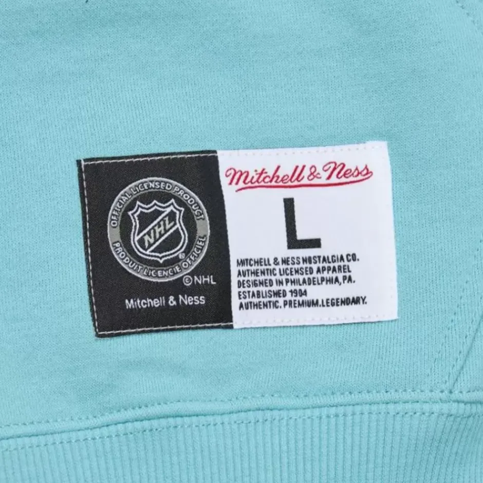 Men Mitchell & Ness Hoodies & Sweatshirts-Tonal Logo Heavyweight Fleece Current Logo Seattle Kraken