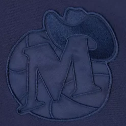 Men Mitchell & Ness Hoodies & Sweatshirts-Tonal Logo Heavyweight Fleece Dallas Mavericks