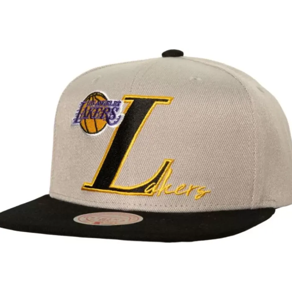 Mitchell & Ness Snapback-Top Letter Snapback Los Angeles Lakers