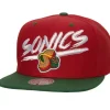 Mitchell & Ness Snapback-Transcript Snapback Hwc Seattle Supersonics