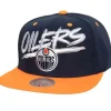 Mitchell & Ness Snapback-Transcript Snapback Vntg Edmonton Oilers