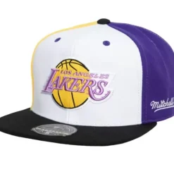 Mitchell & Ness Fitted-Tri Cycle Fitted Hat Los Angeles Lakers