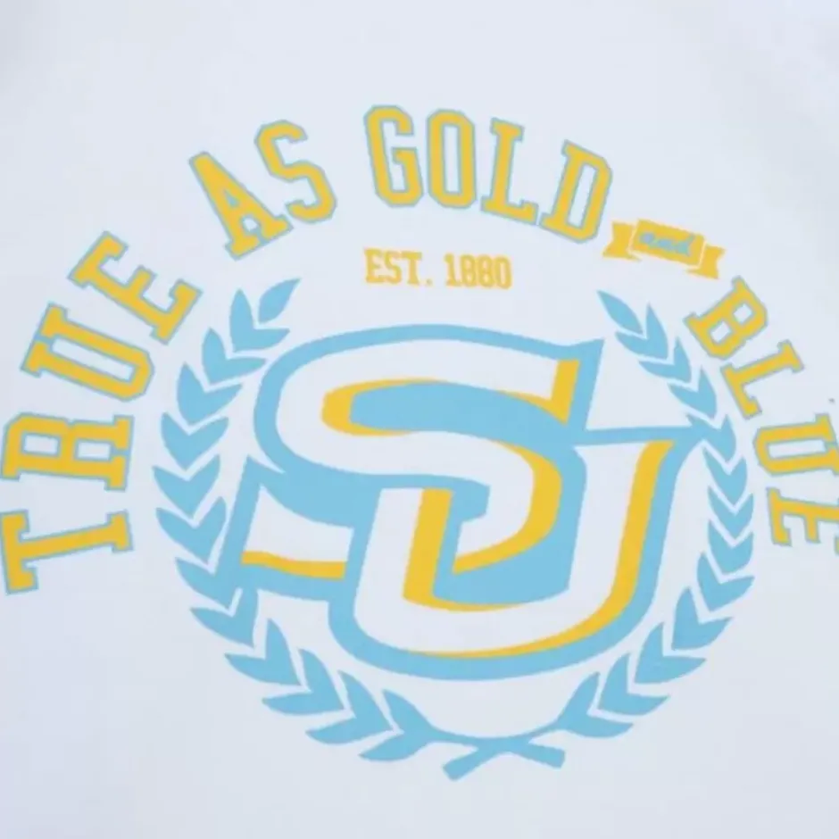 Men Mitchell & Ness Hoodies & Sweatshirts-True Hoodie Southern University And A&M College