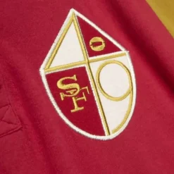 Men Mitchell & Ness T-Shirts & Tops-Ultimate Play Henley San Francisco 49Ers