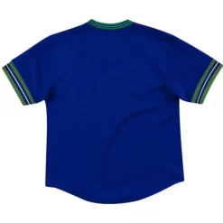 Men Mitchell & Ness T-Shirts & Tops-Unbeaten Mesh V-Neck Seattle Seahawks