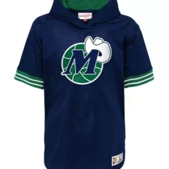 Youth Mitchell & Ness Big Kids-Unbeaten S/S Mesh Hoody Dallas Mavericks