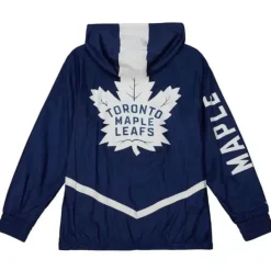 Men Mitchell & Ness Jackets & Outerwear-Undeniable Full Zip Windbreaker Toronto Maple Leafs